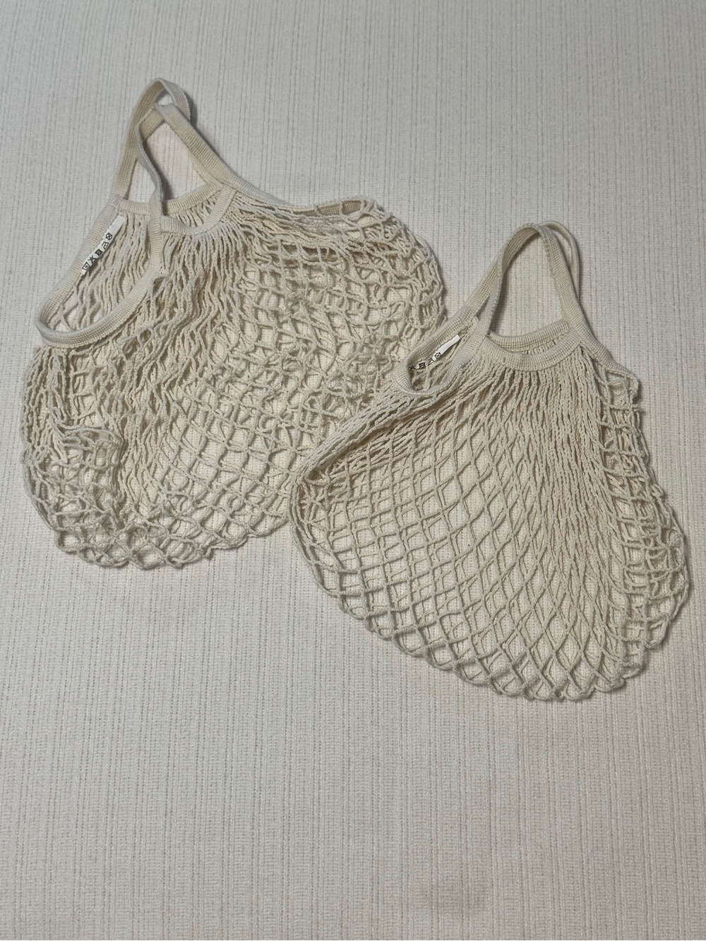 Mesh Market Bags / Set of 2 / Reusable Grocery Tote
